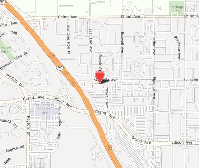 Location Map: 13768 Roswell Avenue Chino, CA 91710