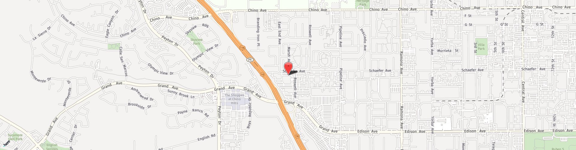 Location Map: 13768 Roswell Avenue Chino, CA 91710